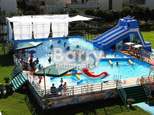 Commercial Inflatable Pools,Metal Frame Pool With Fence BY-SP-005